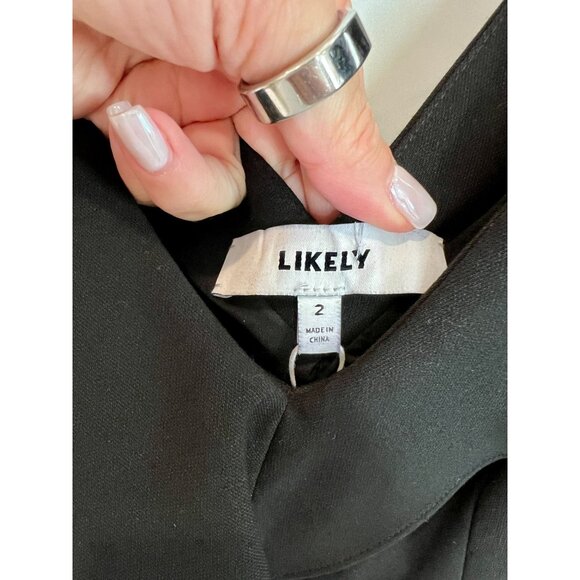 Likely Black Harlow Ruffled Sleeveless Mini Dress NWT - Size 2 - Picture 5 of 9